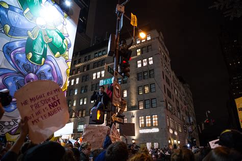 Watch Thousands March To Trump Tower In Protest Of Donald Trump - The New School Free Press