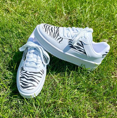 Zebra Print Sneakers - Etsy