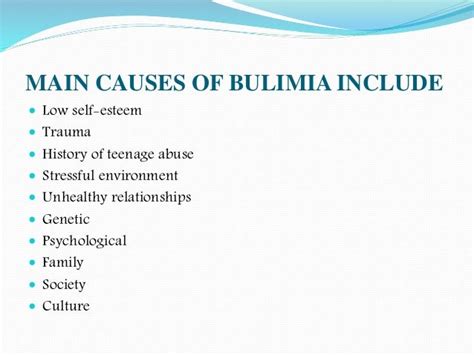 Bulimia Nervosa : Causes, symptoms, diagnosis and treatment