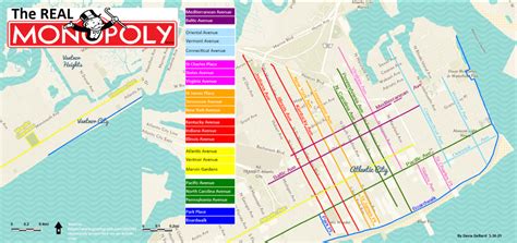 Atlantic City Map: Real-Life Monopoly Streets | Wondering Maps