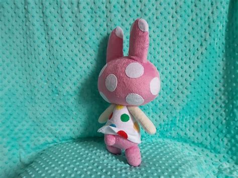 Custom plush. Inspired by Chrissy animal crossing pink bunny | Etsy