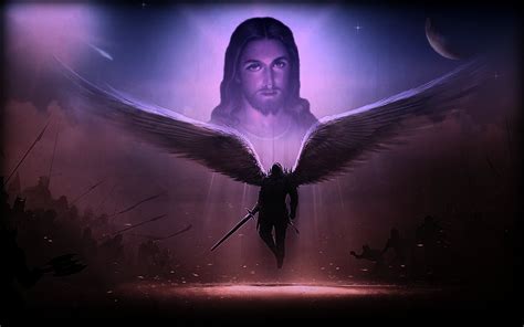 🔥 Free Download Religious Artistic Angel Warrior Jesus Christ Savior God Wallpaper by @vsutton91 ...