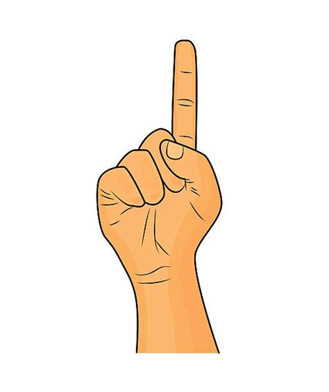 Number 1 Finger Pictures Illustrations, Royalty-Free Vector Graphics & Clip Art - iStock