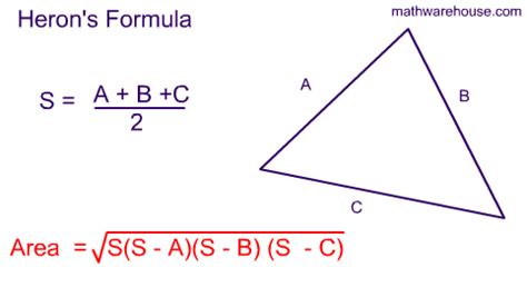 How do you use Heron's formula to find the area of a triangle with sides of lengths 19 , 14 ...