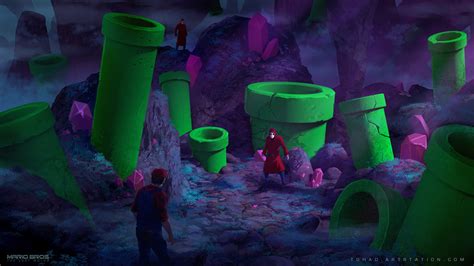 Mario Bros : The Lost World, Crystal Cave on Behance