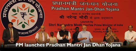 PM launches Pradhan Mantri Jan Dhan Yojana