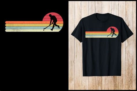 Hockey Vintage 80s Retro Hockey T-Shirt Graphic by nxmnadim · Creative ...