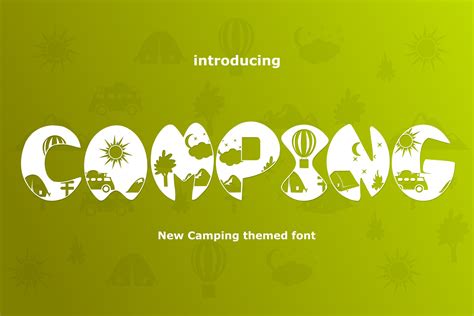 Camping (752780) | Themed | Font Bundles