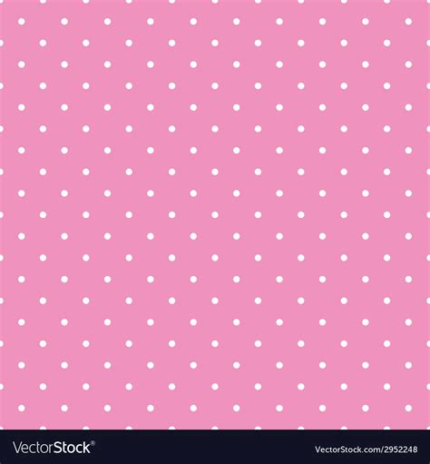 Tile white polka dots pink on background pattern Vector Image