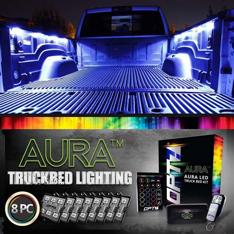 Multi-Color Pod LED Truck Bed Lighting Kit Multi-Color Pod LED Truck Bed Lighting Kit, Aura ...