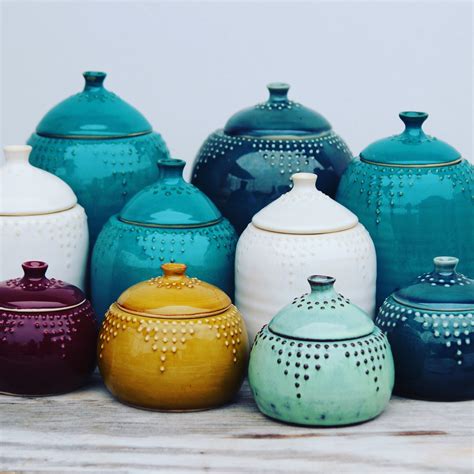 Small Lidded Jar - Color Collection — Back Bay Pottery