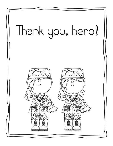 Free Printable Veterans Day Cards To Color Learn About The History Of Veterans Day And Honor ...