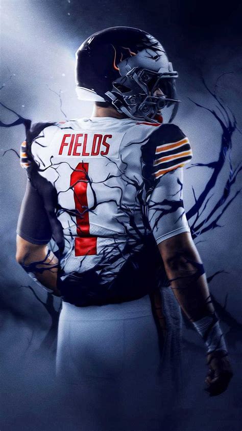 Justin Fields Wallpaper Discover more Bears, Chicago Bears, Justin ...