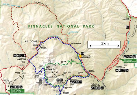 Pinnacles National Park Map