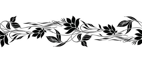 Black And White Flower Vine Drawing | Best Flower Site