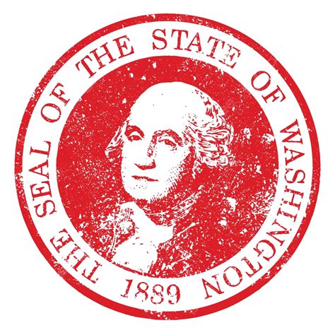 Washington State Seal Stamp Artwork Art Illustration Vector, Artwork, Art, Illustration PNG and ...