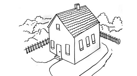 How To Draw a House in Top View (Step by Step ) for kids - YouTube