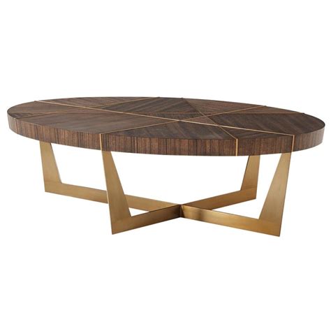 Angles, Oval Modern Coffee Table For Sale at 1stDibs | modern oval coffee table, oblong coffee ...