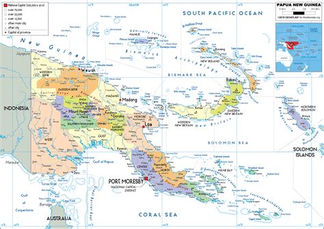 Papua New Guinea Map (Political) - Worldometer