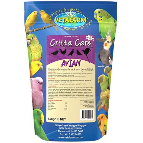 Vetafarm Critta Care 450g – Exotic Aviaries