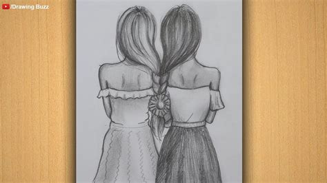 Update more than 68 sketch of two friends - seven.edu.vn