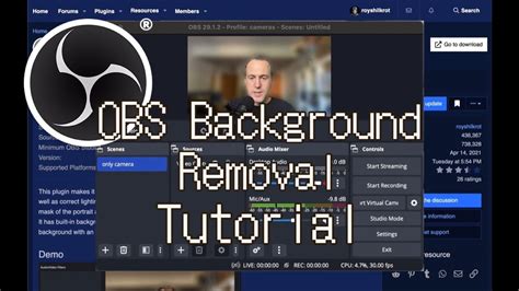 OBS Background Removal Plugin [Tutorial] - YouTube