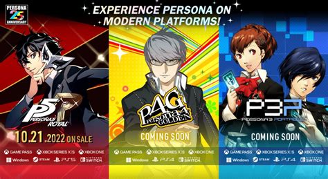 Persona 5 Royal, Persona 4 Golden, Persona 3 Portable Confirmed For Nintendo Switch