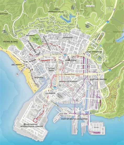 Los Santos Map Blank Template - Imgflip