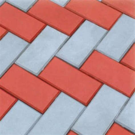 Red Concrete Paver Blocks, Size: 200 mm at Rs 40/square feet in ...