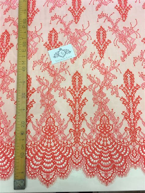 Red Lace Fabric - Chantilly lace - lace fabric from Imperiallace.com