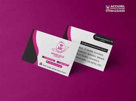 Get Double Sided Business Cards Design And Printing - Design And Printing Company In Kwara State ...