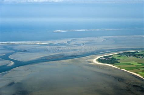 Aerial View from the Schleswig-Holstein Wadden Sea National Park Stock ...