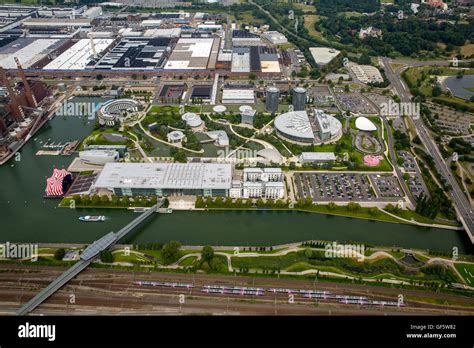 Aerial View, Volkswagen Factory Wolfsburg Autostadt And Ritz Carlton ...