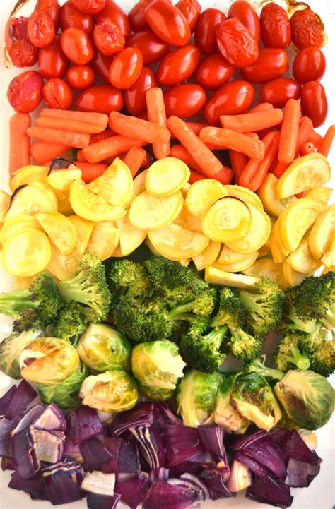 Rainbow Roasted Vegetables | The Nutritionist Reviews