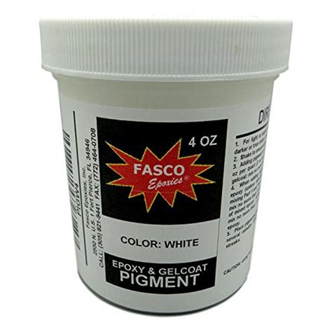 White Pigment for Epoxy Resin, Gelcoat, Paint, Latex - 4 oz - Walmart ...