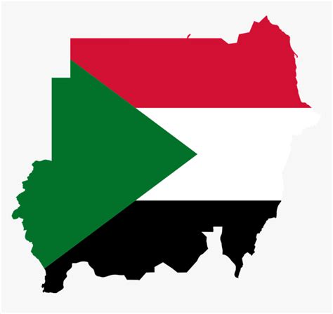 Sudan, Flag, Map, Geography, Outline, Africa, Country, HD Png Download - kindpng