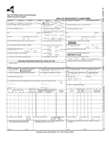 Nyship Empire Plan Claim Forms - PlanForms.net