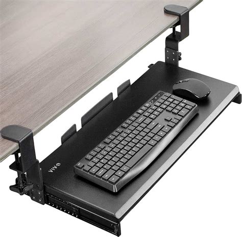 Amazon.ae: uncaged ergonomics kt1 b ergonomic under desk computer keyboard tray w negative ...