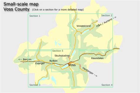 Voss County Norway Region Map - Voss Norway • mappery