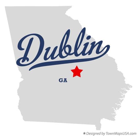 Map of Dublin, GA, Georgia