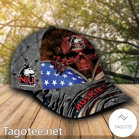 Northern Illinois Huskies Mascot Custom Caps - Tagotee