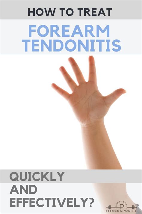 If you are looking how to get rid of tendonitis in the forearm answer ...