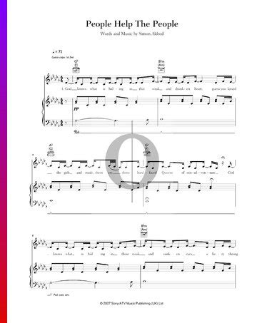 People Help The People (Birdy) Piano Sheet Music - OKTAV