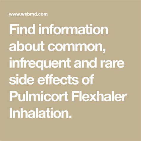 Find information about common, infrequent and rare side effects of ...