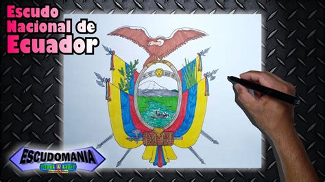 Aprende a dibujar y pintar el escudo nacional de Ecuador - YouTube