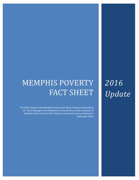 (PDF) 2016 Memphis Poverty Fact Sheet