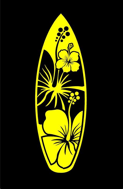 Hibiscus surf board | Surfboard, Retro surf art, Custom vinyl