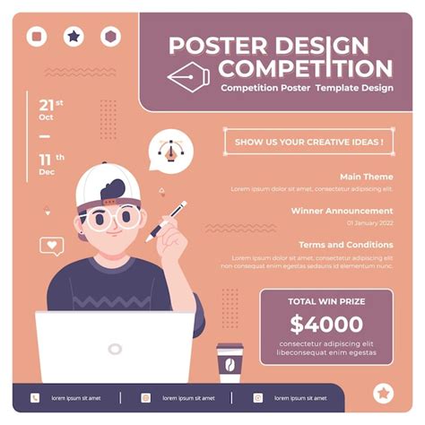 Premium Vector | Poster design contest vector template