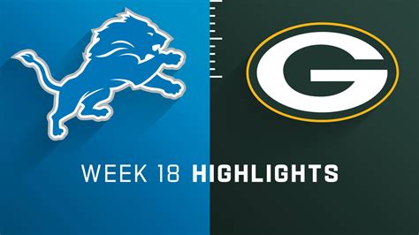 Detroit Lions vs. Green Bay Packers highlights | Week 18