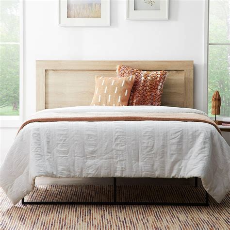 Rest Haven Durable Classic Wood Headboard - King, Beige - Walmart.com ...